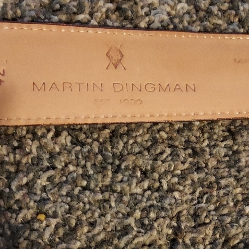 Martin Dingman Brown Leather Belt - Picture 2 of 5